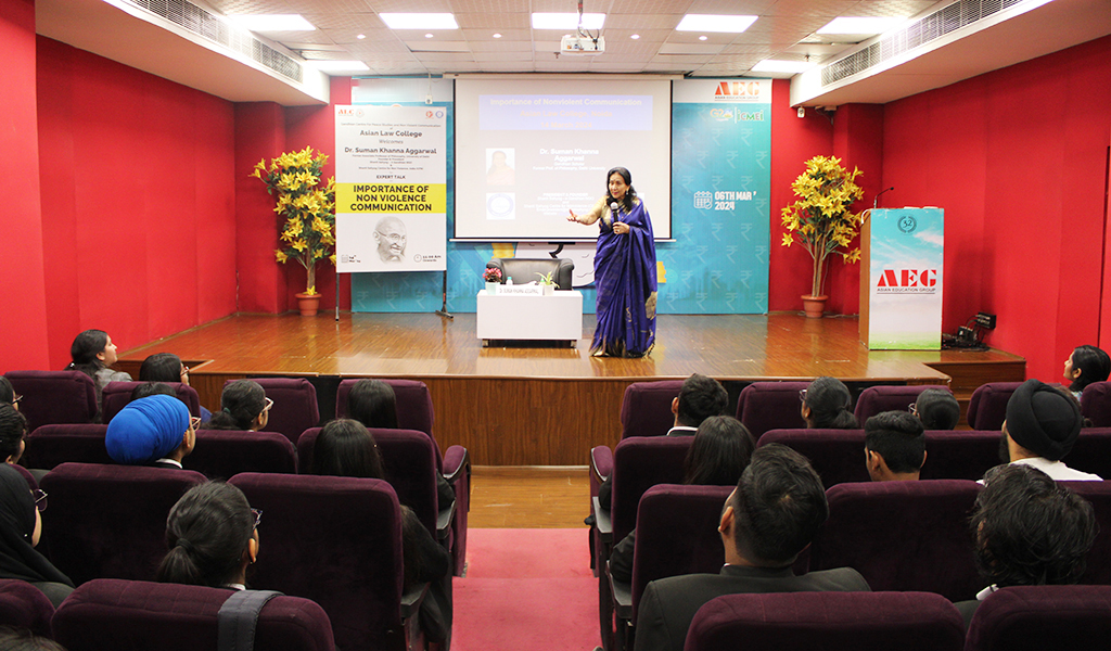 EXPERT TALK: IMPORTANCE OF NON- VIOLENCE COMMUNICATION BY  DR. SUMAN KHANNA AGGARWAL